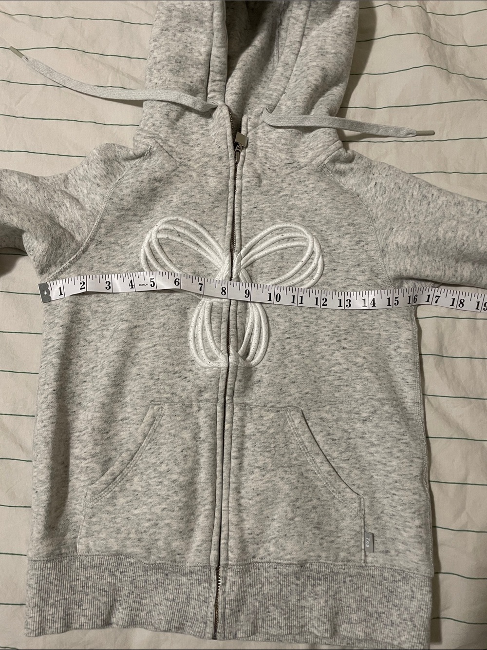TNA Gray Hooded Zip-Up